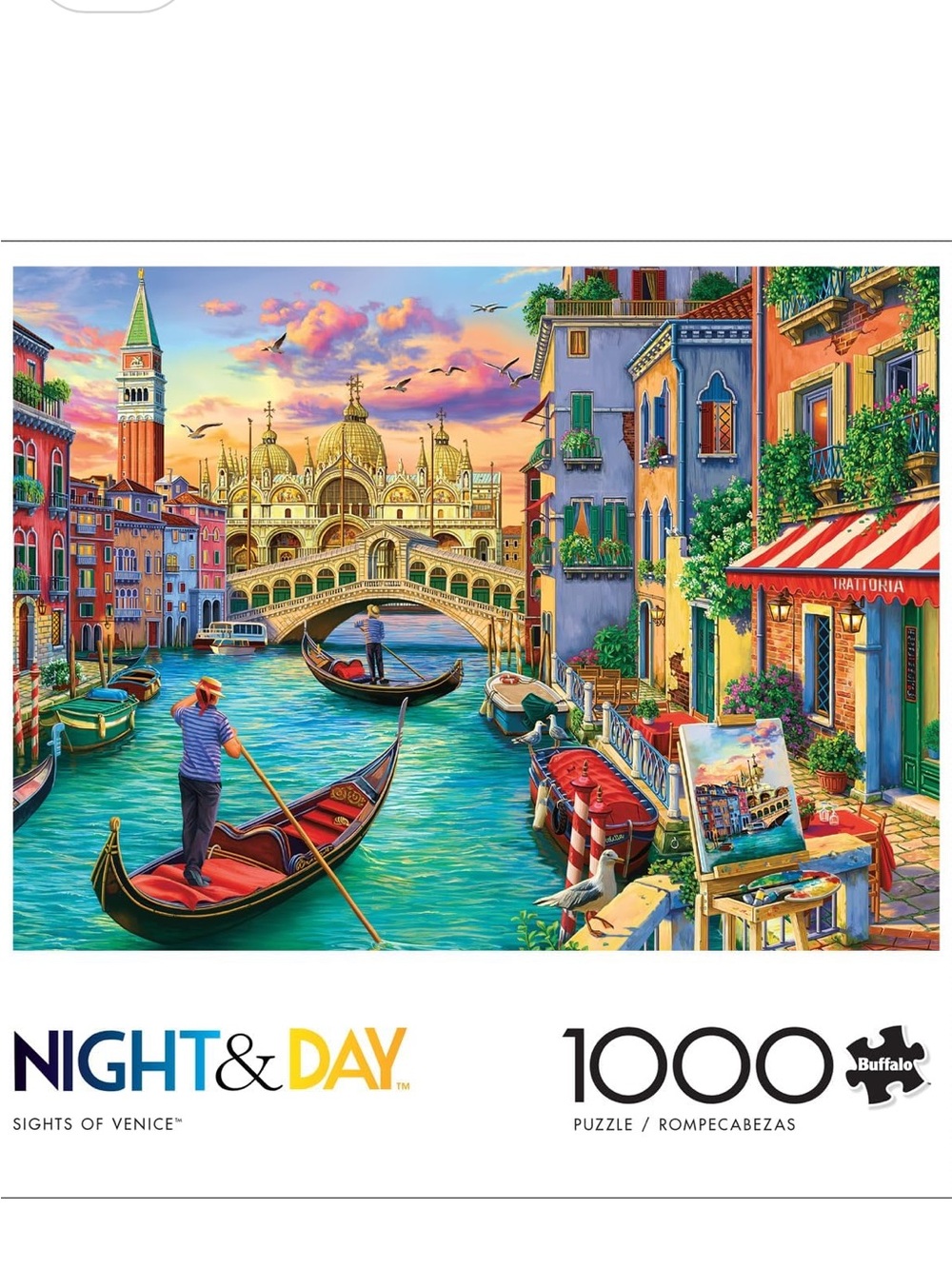 Night & Day 'Sights of Venice' 1000-Piece Jigsaw Puzzle